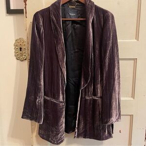 Gryphon New York Velvet Jacket in Rich Purple
